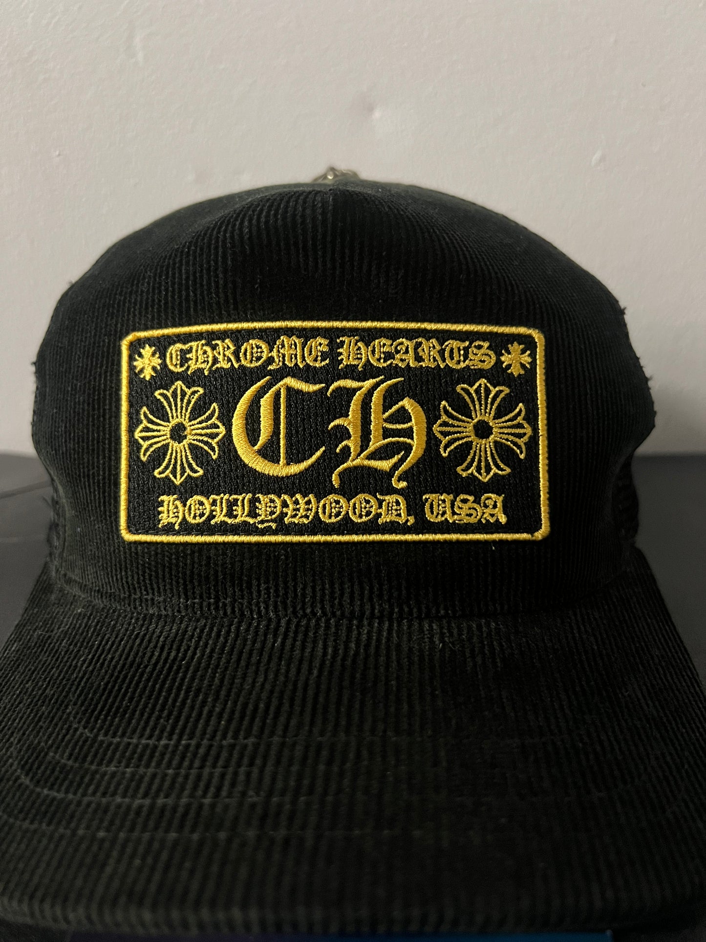 Chrome hearts Corduroy black hat