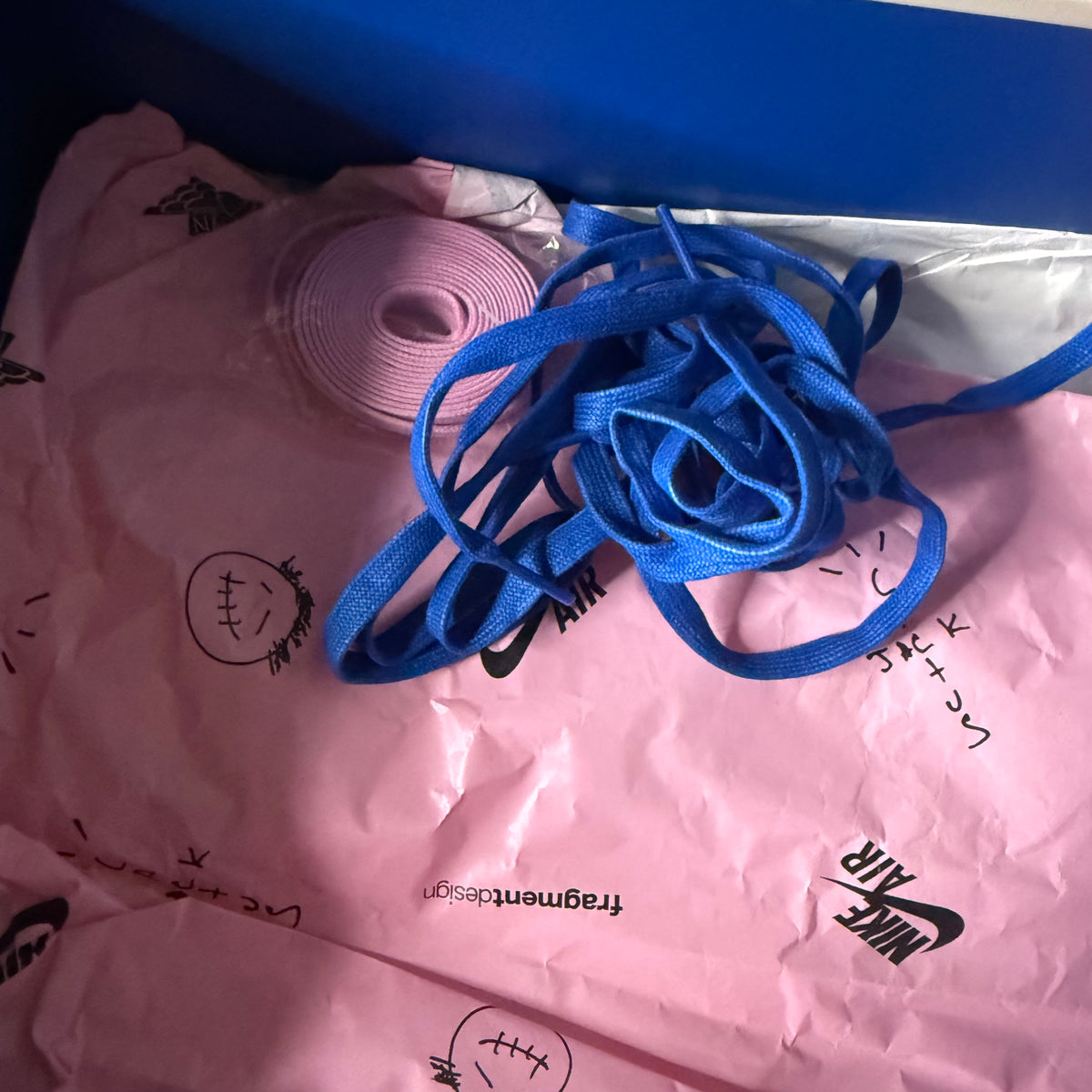 Jordan 1 Low Travis Scott Fragment 12 Men “Preowned”
