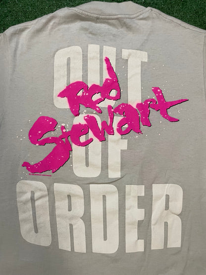 Vintage 1980s Rod Stewart out of order tour tee
