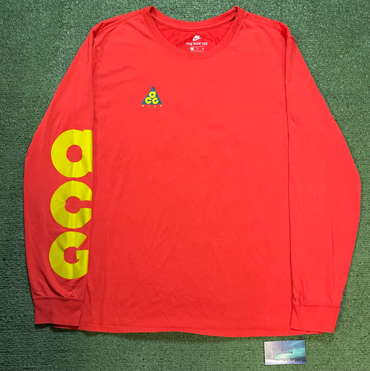 Nike ACG red Sasquatch longsleeve