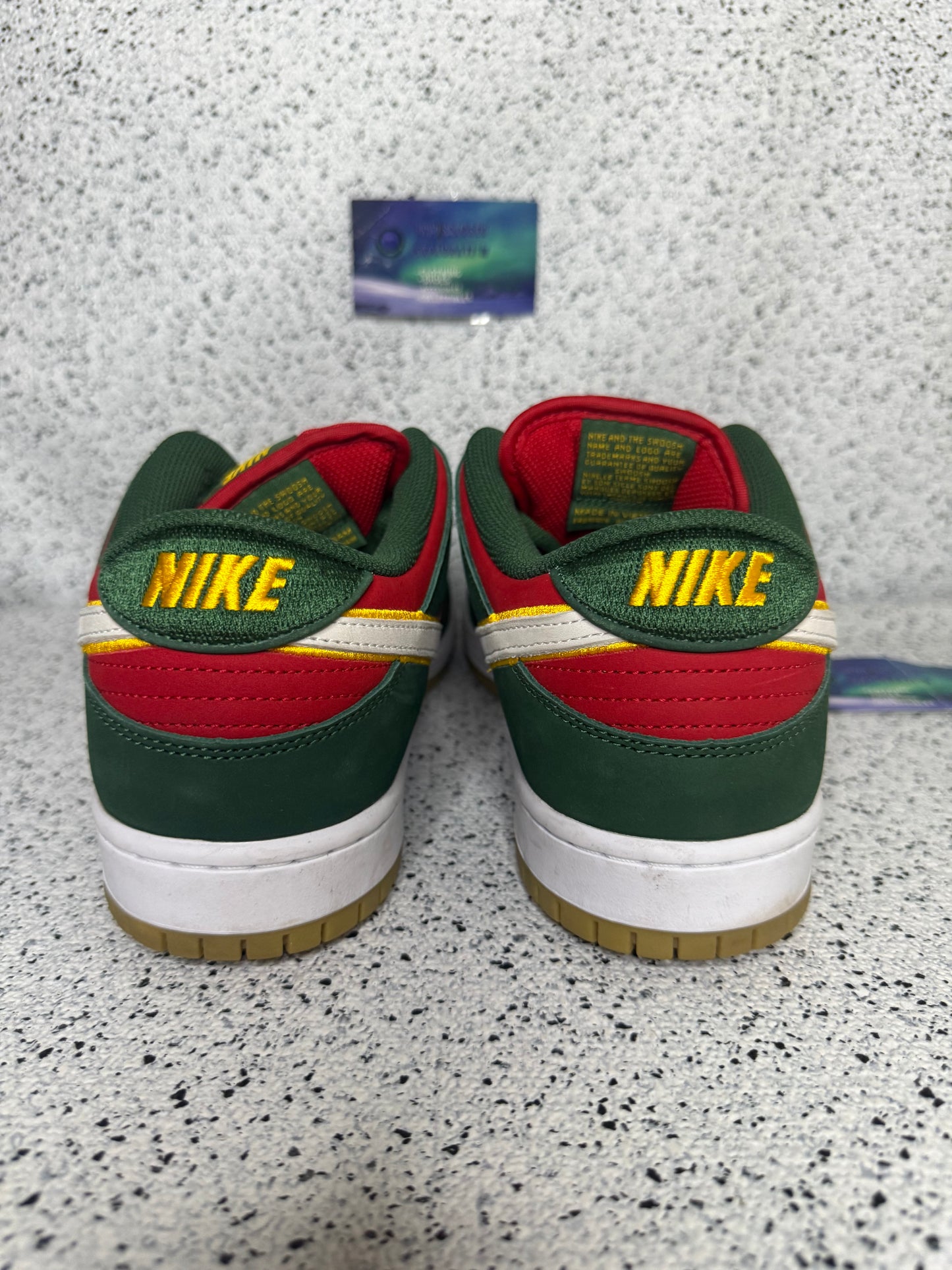Nike SB Dunk Low Seattle SuperSonics 10 Men/11.5 Women “Preowned”