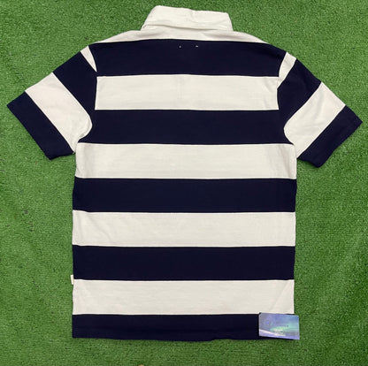 Aimé Leon Dore Blue Striped Polo Shirt