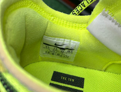 Nike Off white volt Air Force 1 8.5men/10women