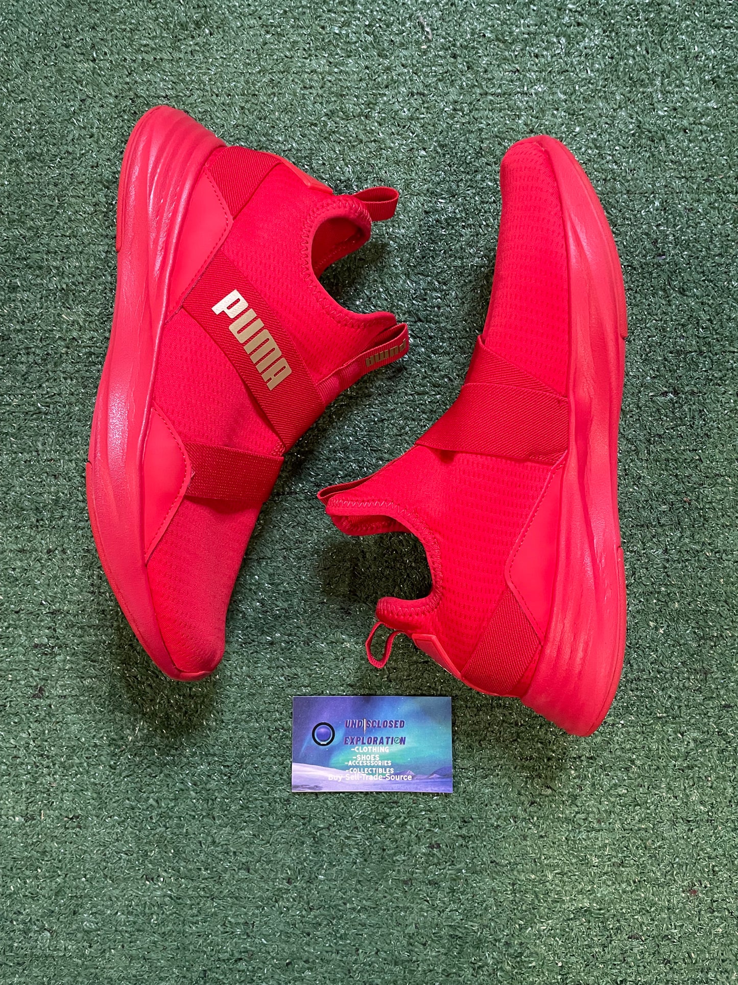 Puma Radiate High risk red 8.5men/10women
