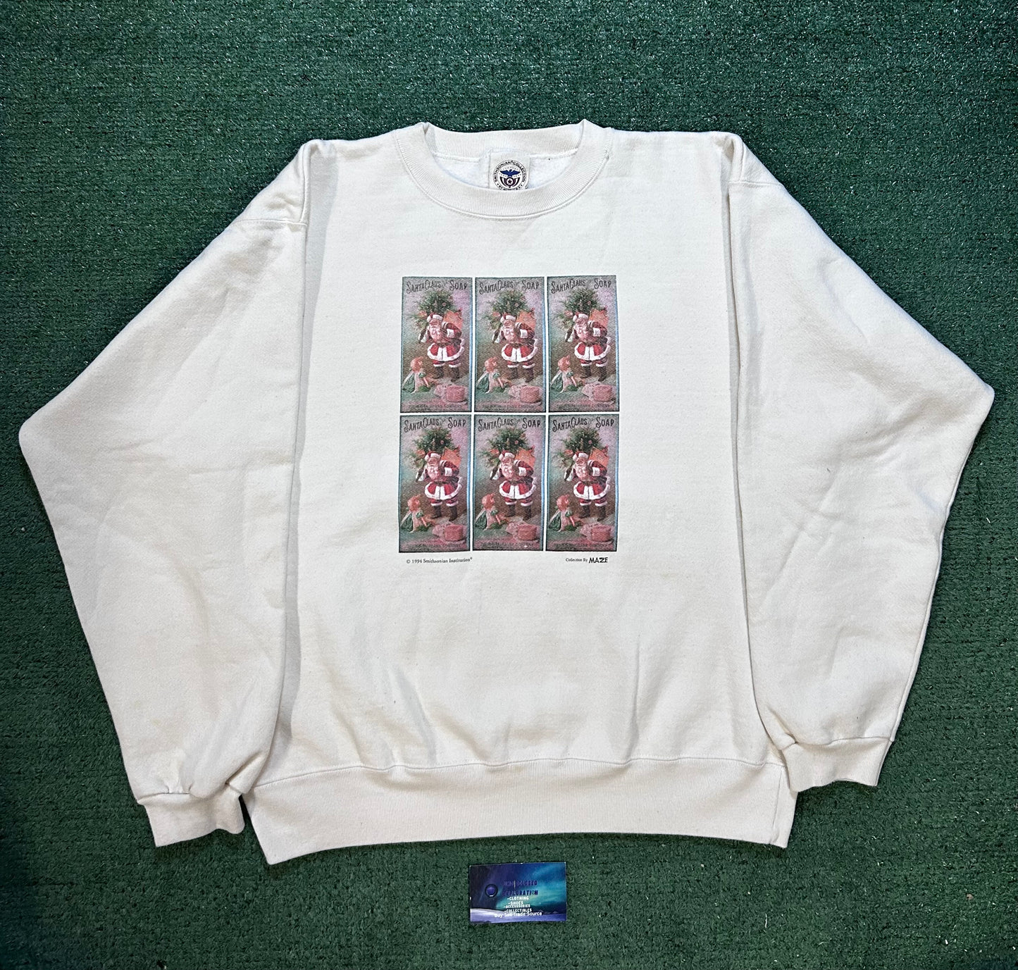 vintage 1990s Smithsonian Santa Claus Soap crewneck