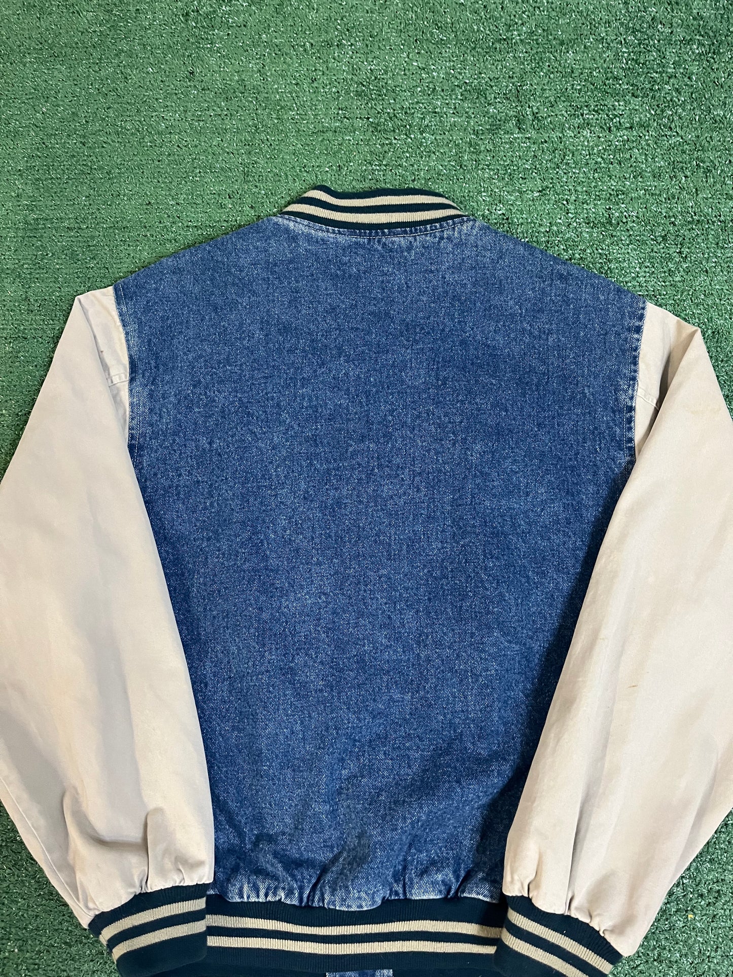 Vintage Visa Olympics denim varsity jacket