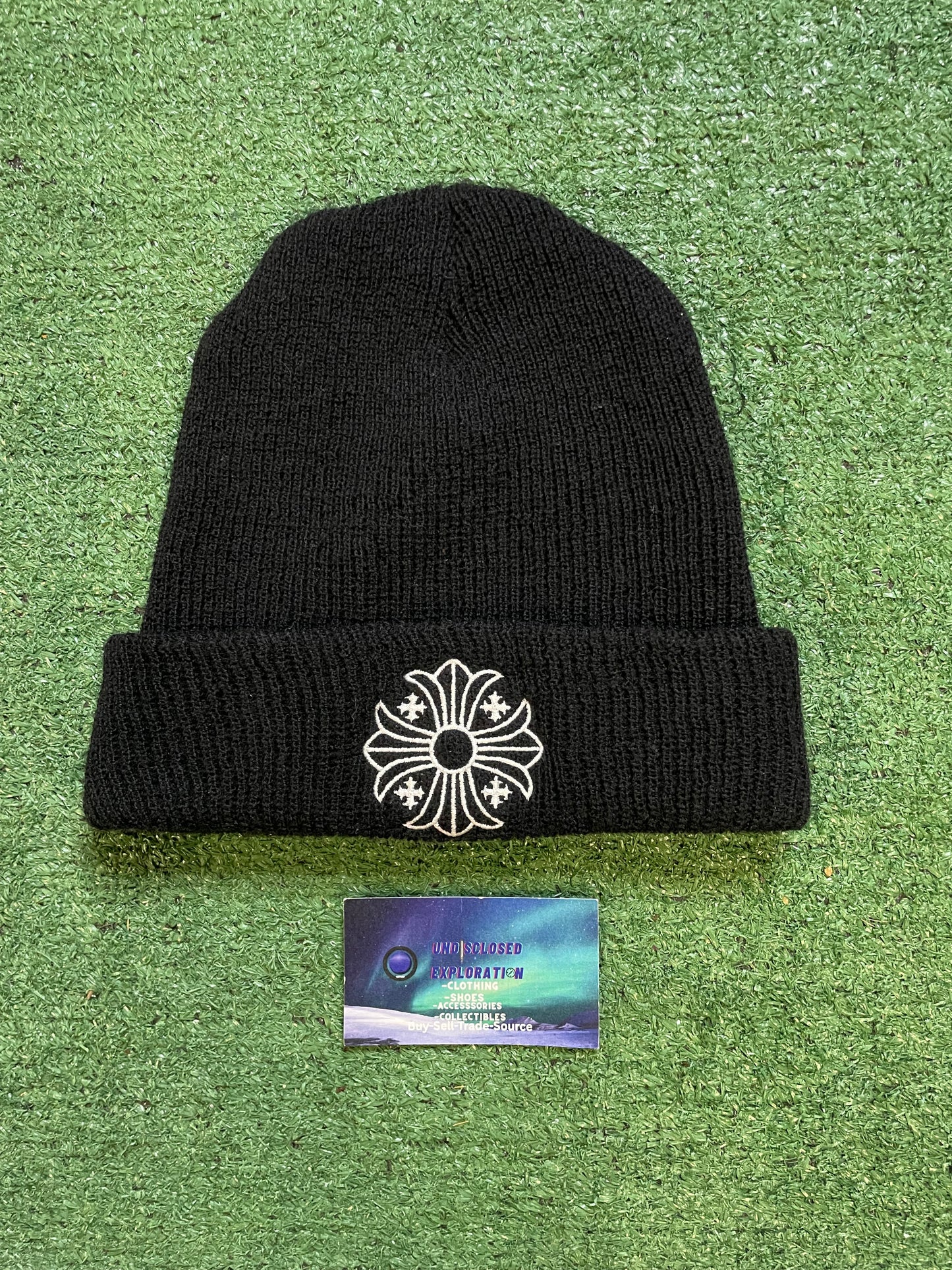 Chrome Hearts plus cross black beanie