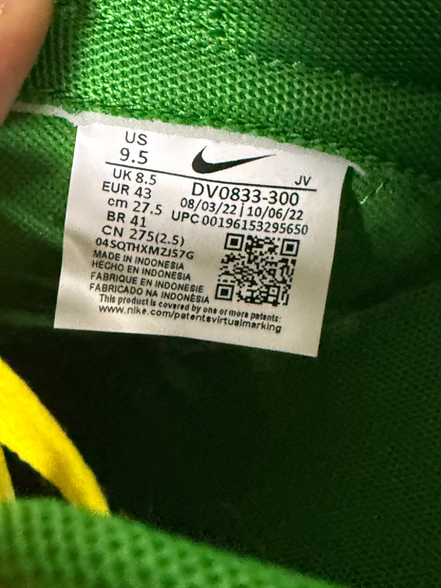 Nike Dunk Low Reverse Brazil