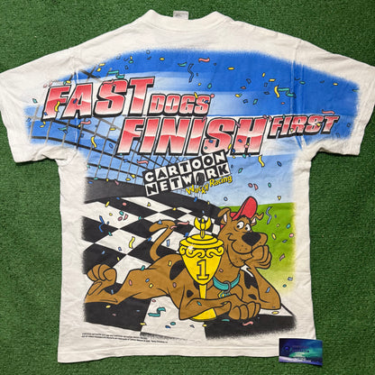 Vintage Scooby Doo Cartoon Network NASCAR Shirt