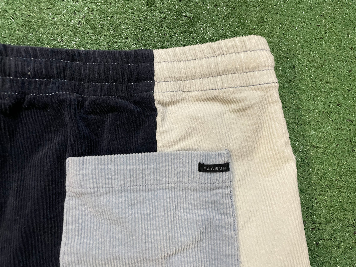 Pacsun patchwork multicolor shorts
