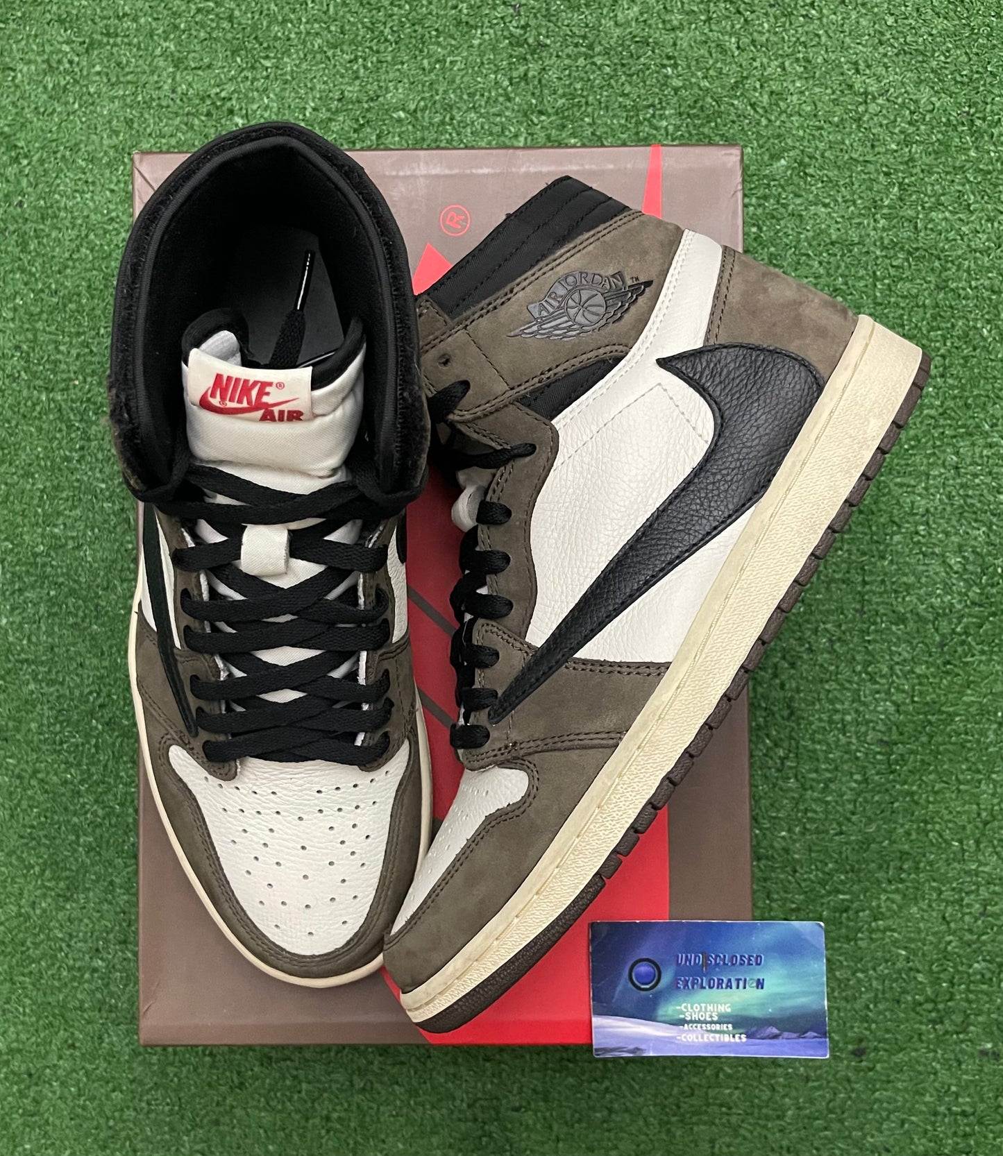 Jordan 1 High Travis Scott Mocha 10 Men/11.5 Women “Preowned”