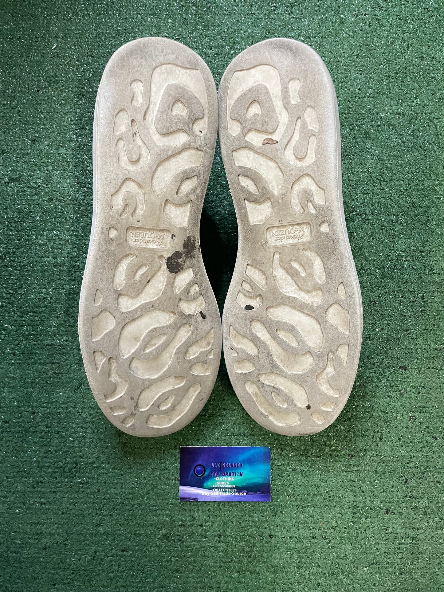 Alexander McQueen white studded sneakers size 13men/14.5women(EU 46)