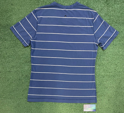 Lululemon striped blue and white tee
