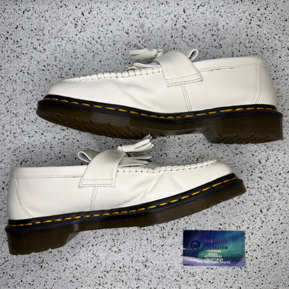 Dr Martens Adrian YS Tassel White 10 Men/11.5 Women “Preowned”