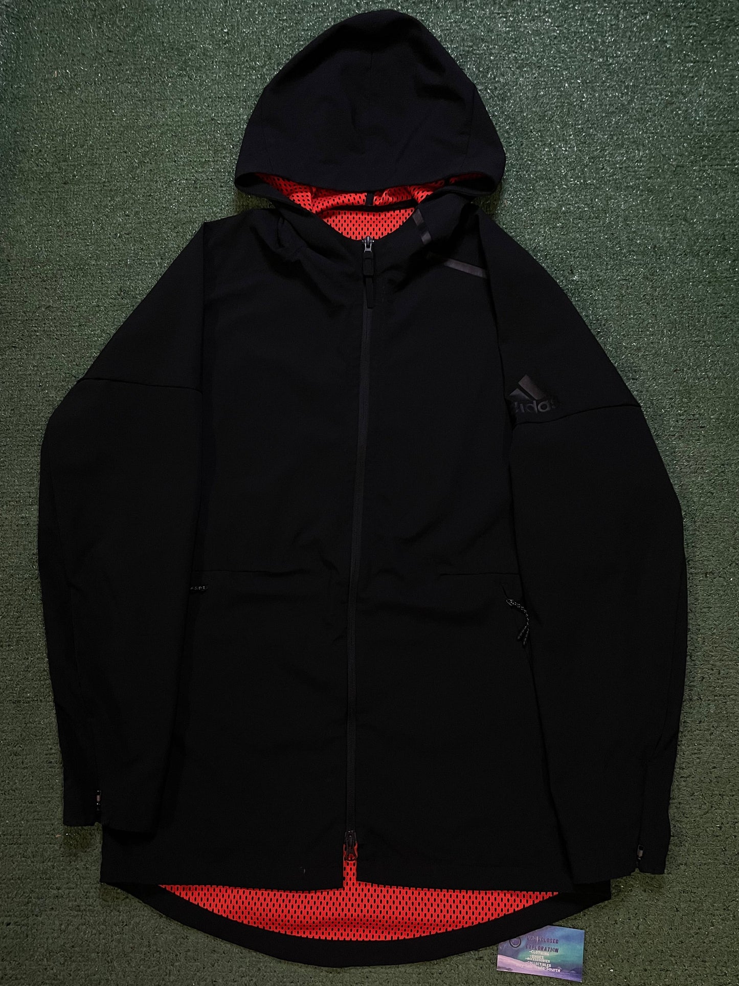 Adidas ZNE black full zip hoodie