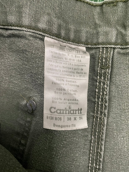 Vintage Carhartt moss green double knees