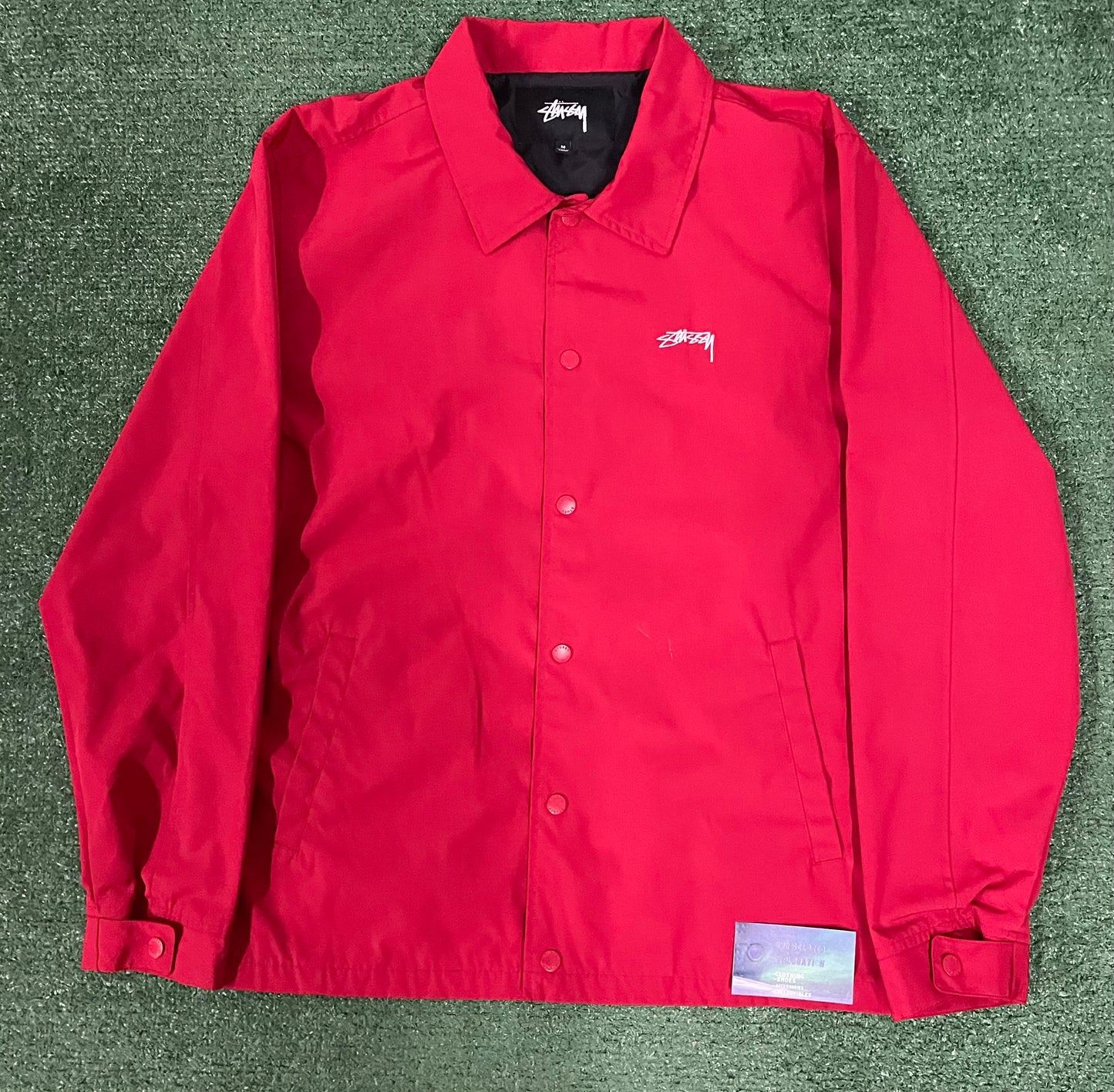 Stussy classic coach red jacket