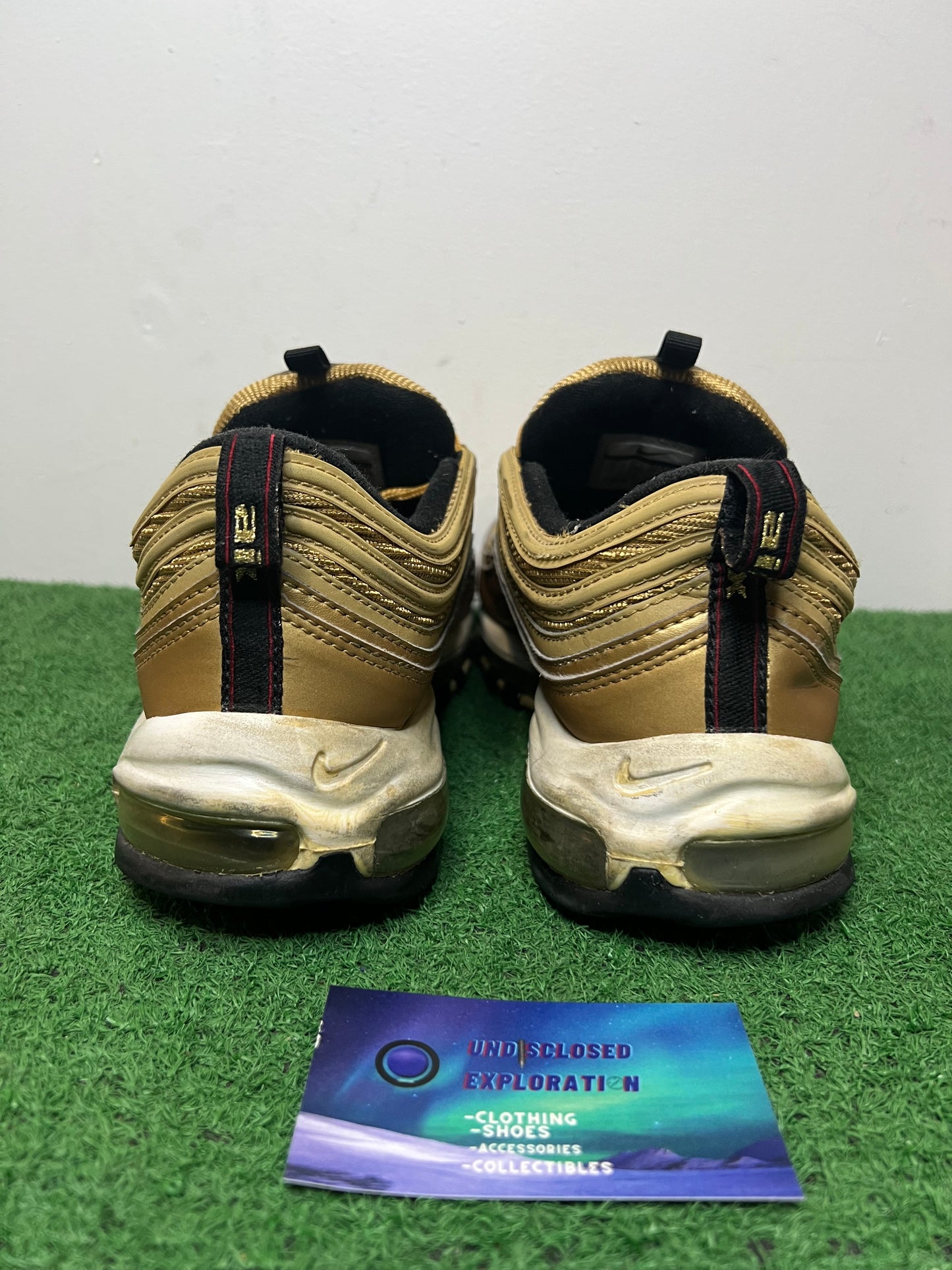 Nike air max 97 metallic gold size 10.5men/12women