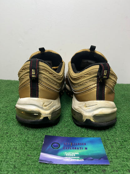 Nike air max 97 metallic gold size 10.5men/12women