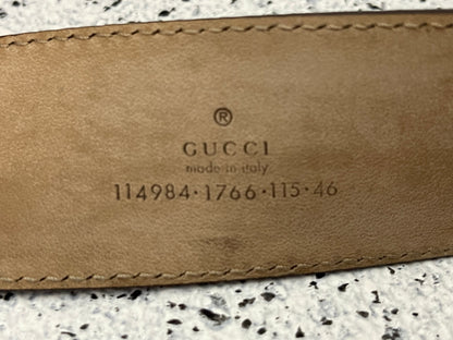 Gucci GG Print Belt