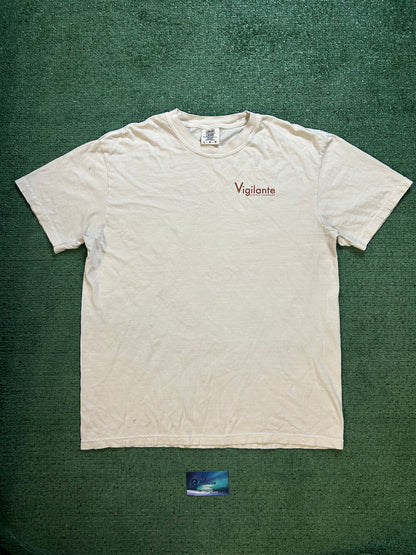 Vigilante coffee cream tee