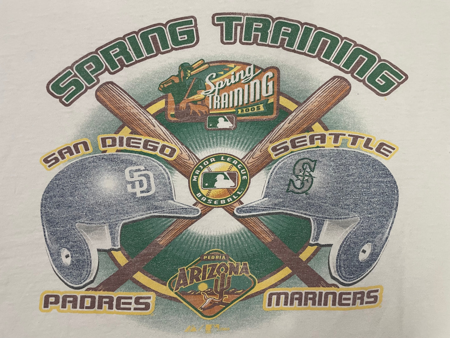 Vintage 2000s Seattle Mariners San Diego padres spring training tee