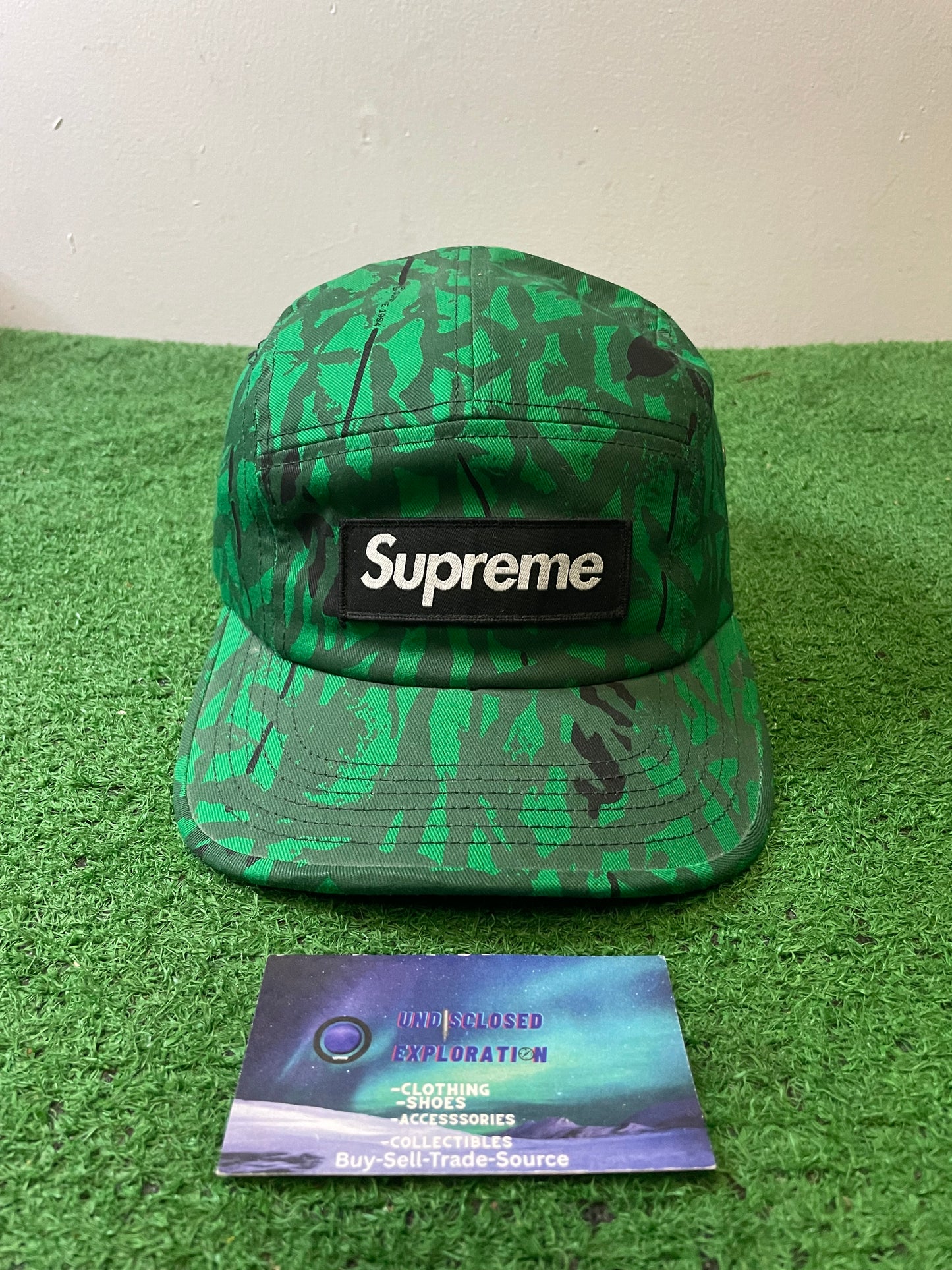 Supreme reed camo box logo hat