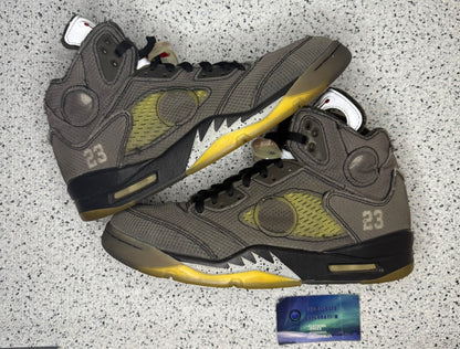 Jordan 5 Off White Muslin 10 Men/11.5 Women “Prweowned”
