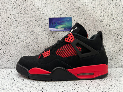 Jordan 4 Red Thunder 10.5 Men/11 Women “Preowned”