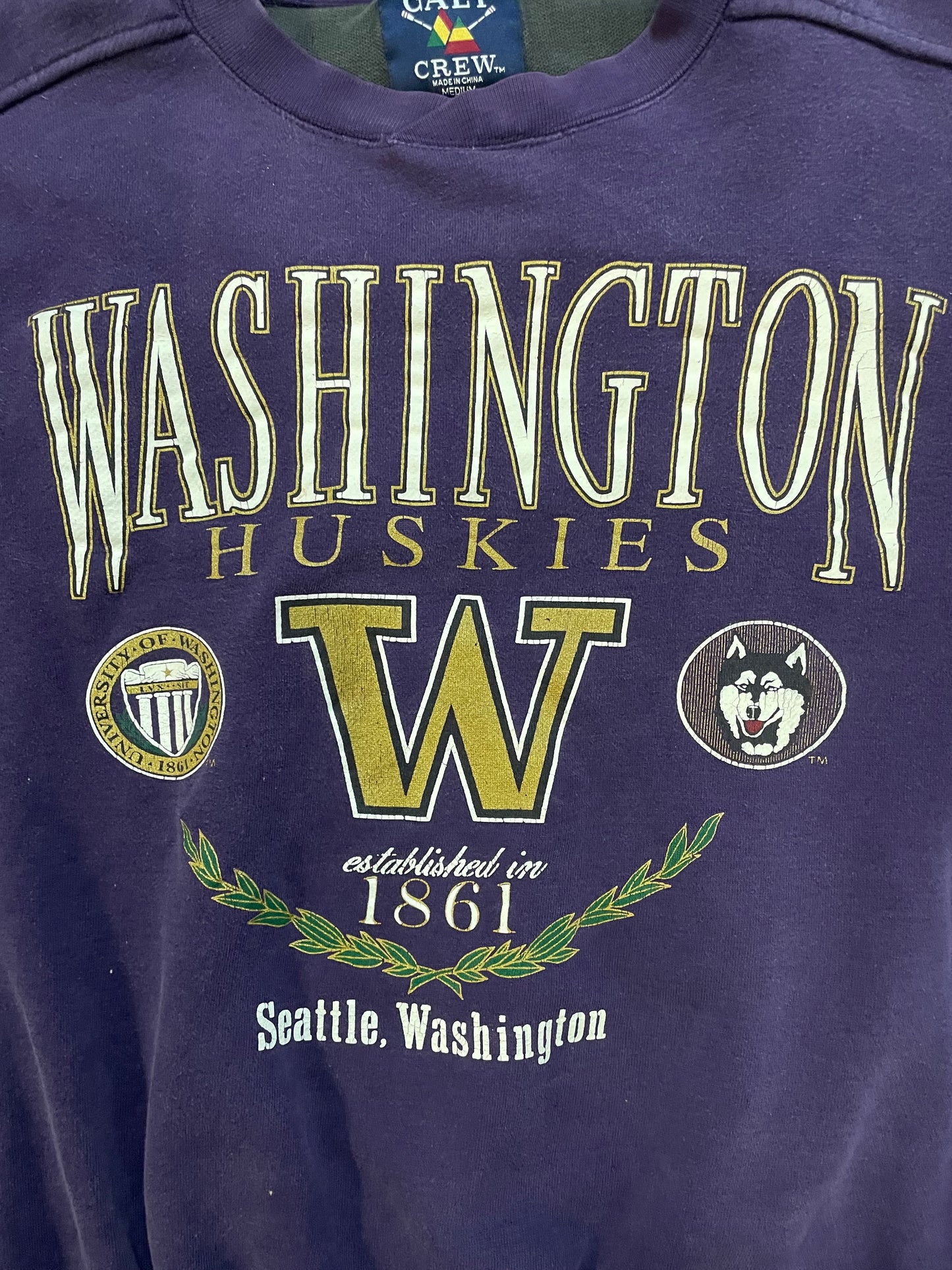 Vintage 1990s UW University of Washington huskies crewneck