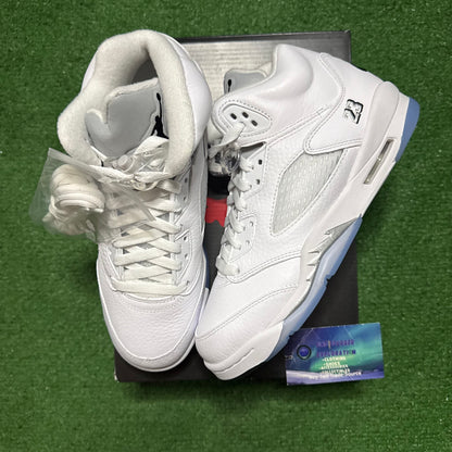 Jordan 5 White Metallic