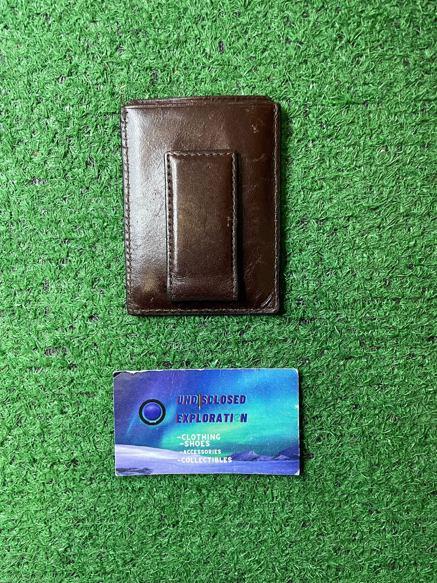Mykel Front Pocket Wallet Fossil Brown Money Clip Men Slim Front Pocket Wallet