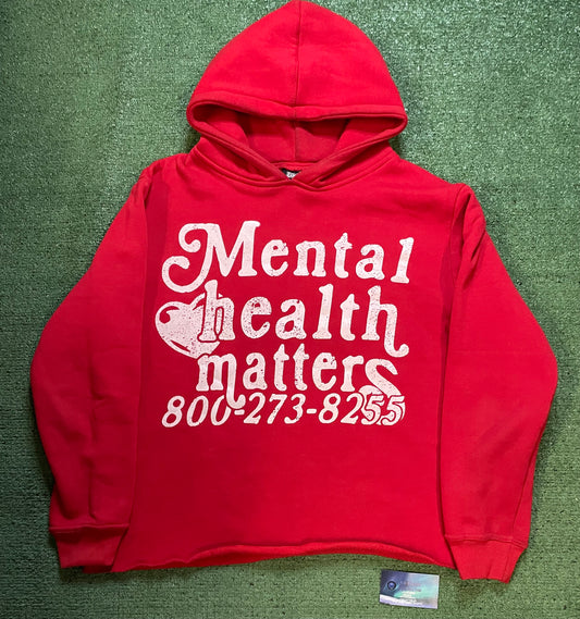 Euphoric mental Health matters red hoodie