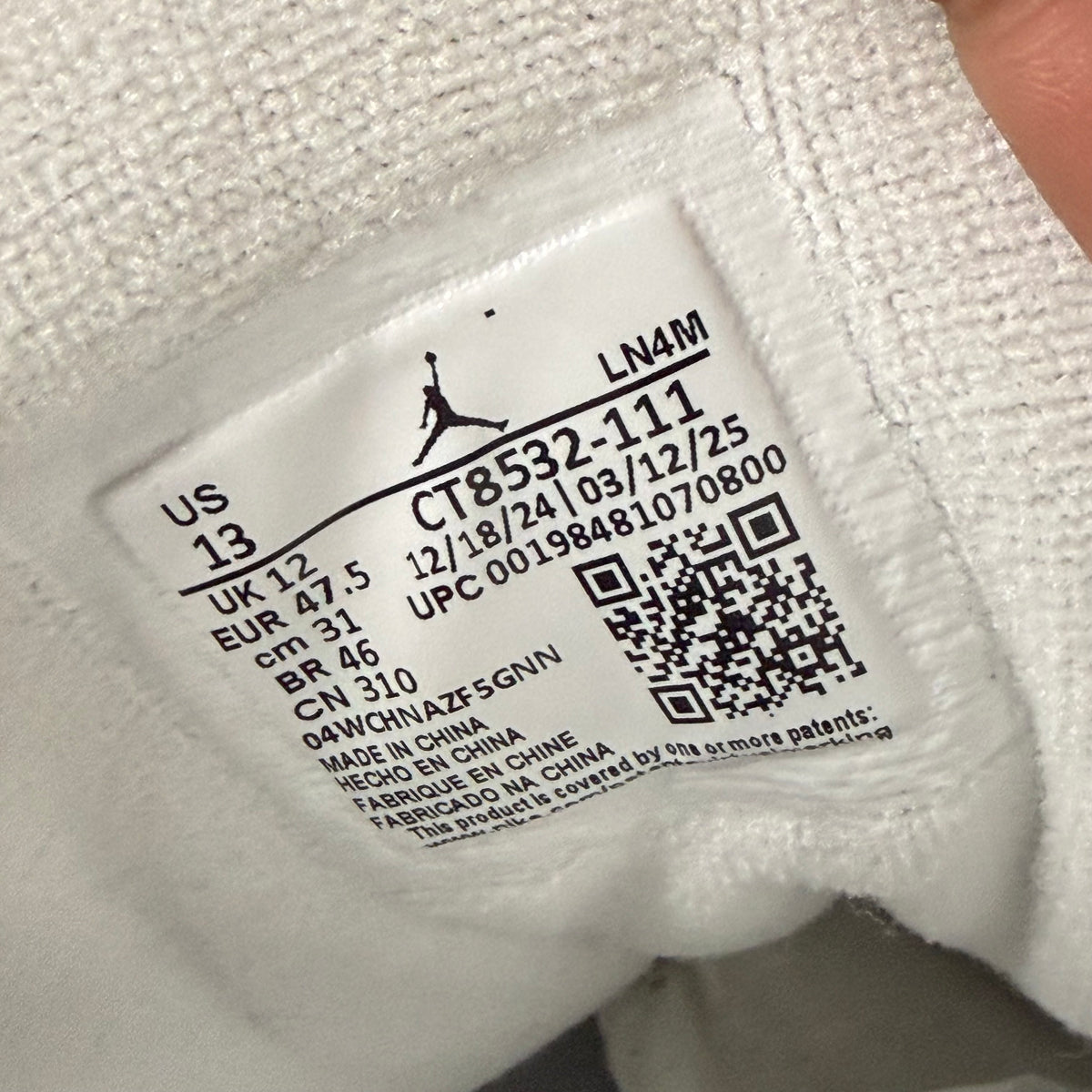 Jordan 3 Pure Money