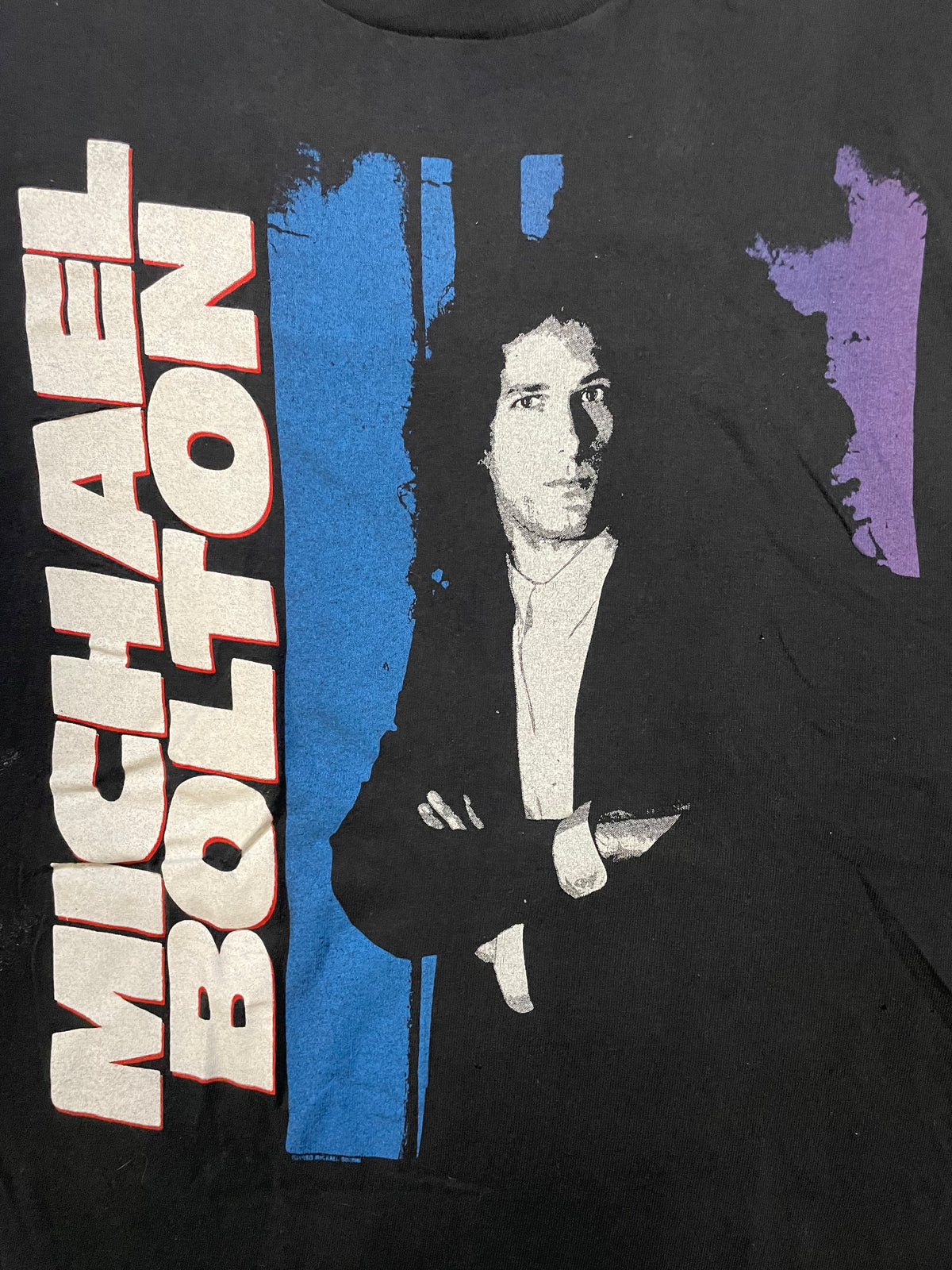 Vintage 1980s Michael Bolton The hunger tour collection tee