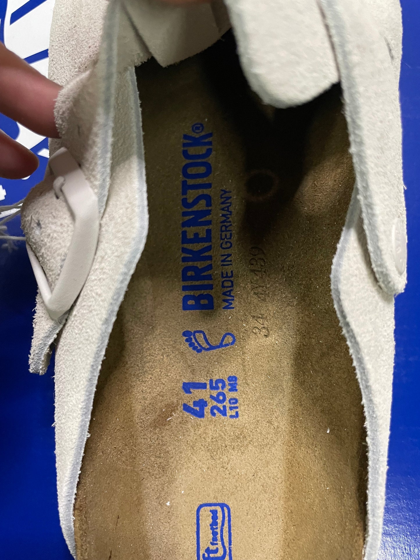 Birkenstock Boston antique white