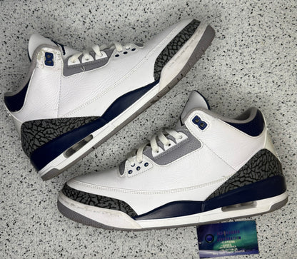 Jordan 3 Midnight Navy 11.5 Men/13 Women “Preowned”