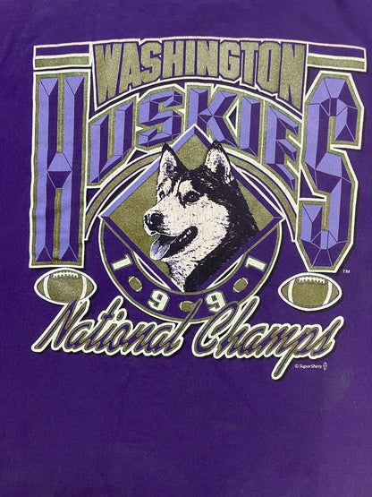 Vintage 1991 UW Washington Huskies university of Washington huskies tee