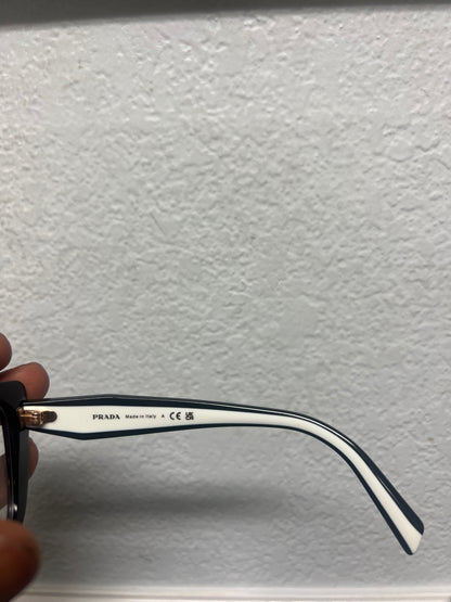 Prada black & white cat eye VPR B04 glasses