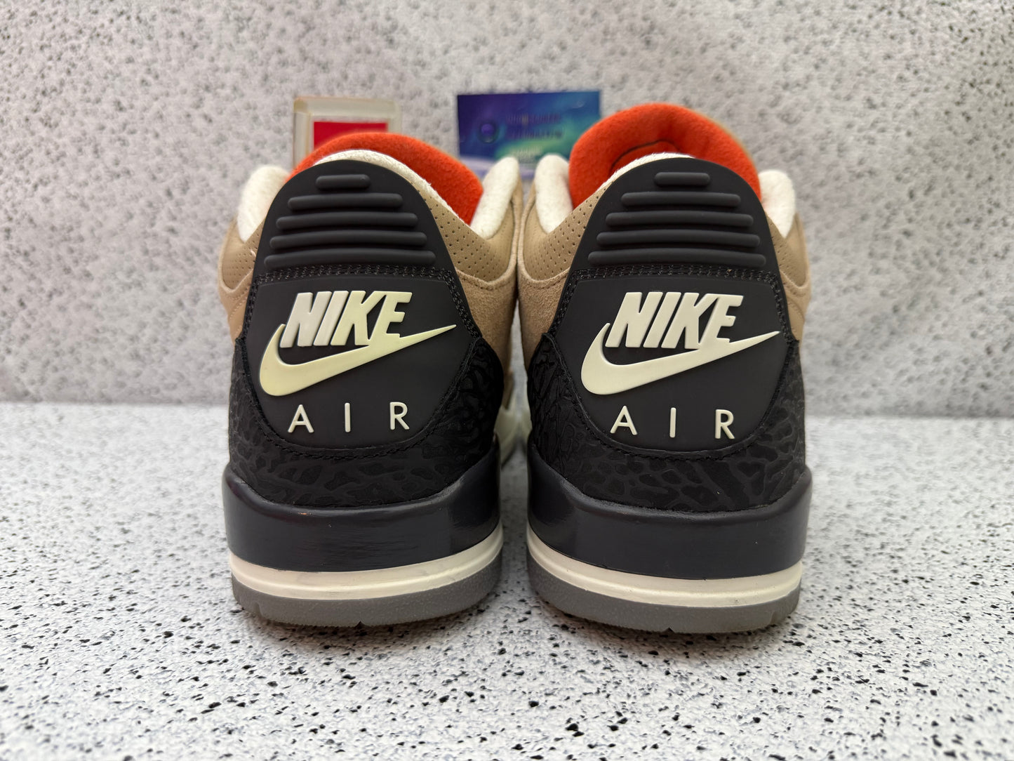 Jordan 3 Bio Beige Justin Timberlake 10.5 Men/12 Women “Preowned”