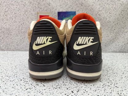 Jordan 3 Bio Beige Justin Timberlake 10.5 Men/12 Women “Preowned”