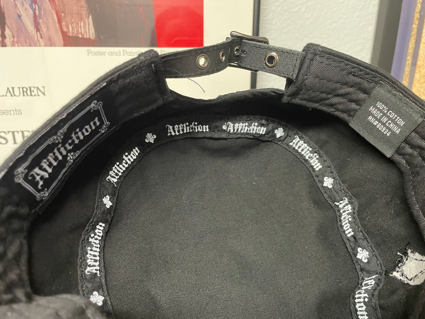 Vintage 2000s Affliction triple cross cadet hat