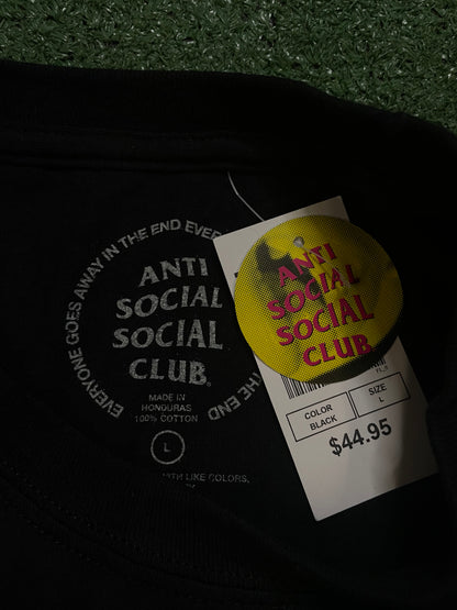 Anti Social Social Club black & pink tee