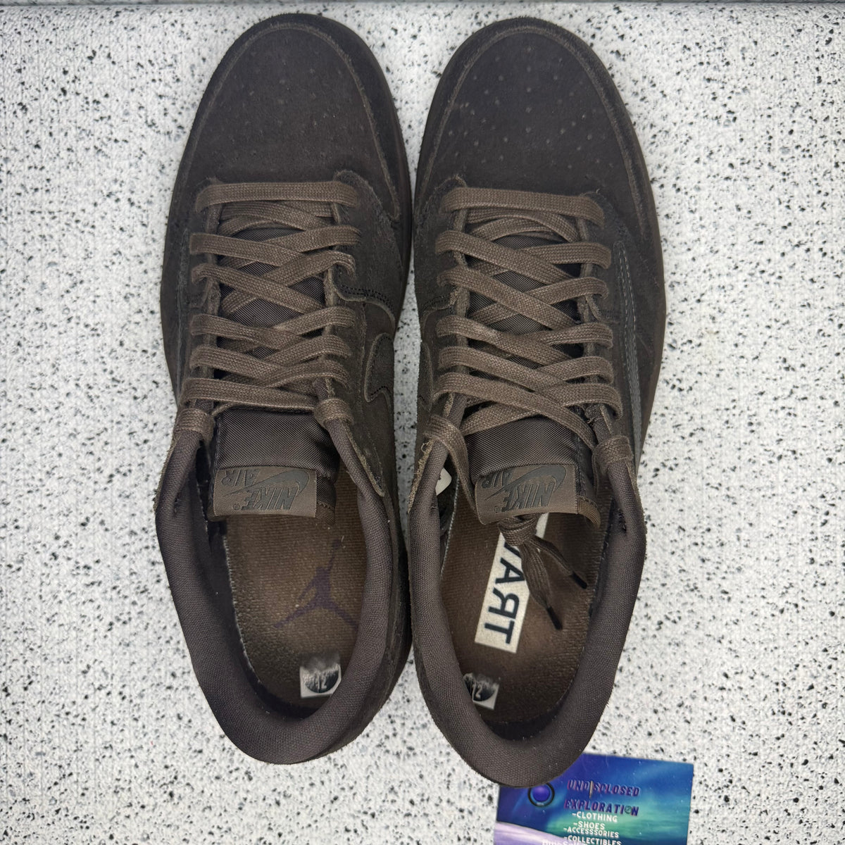 Jordan 1 Low Travis Scott Velvet 12 Men “Preowned”