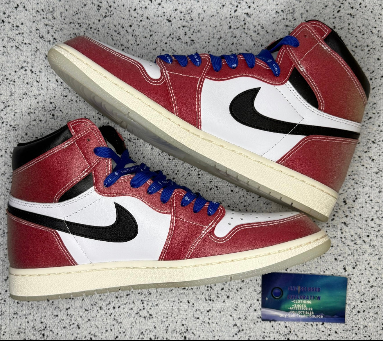 Jordan 1 Trophy Room Blue Laces