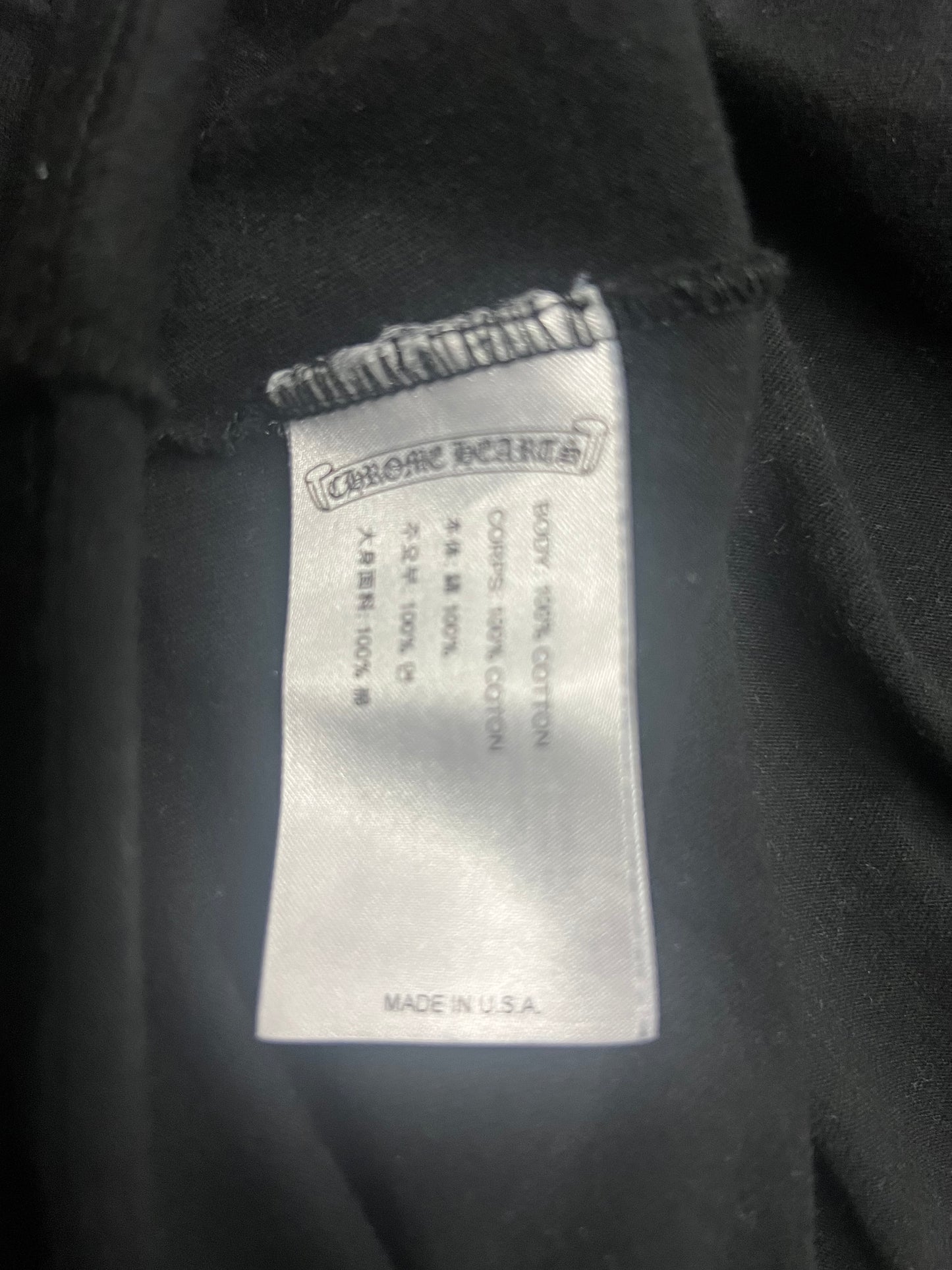 Chrome hearts neck logo longsleeve