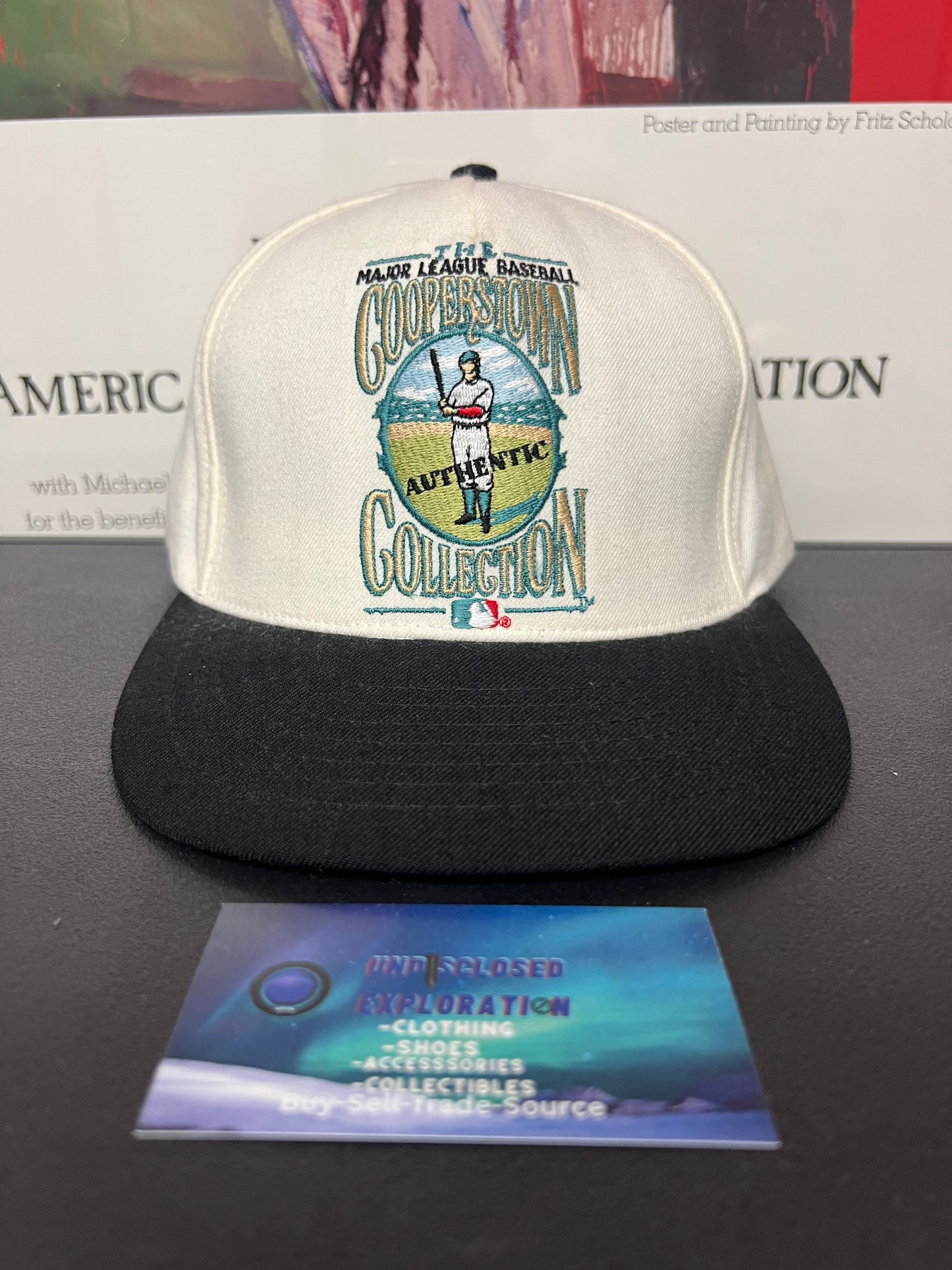 vintage MLB Cooperstown Collection white hat