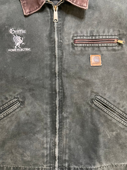 Vintage Carhartt moss green Detroit jacket vest
