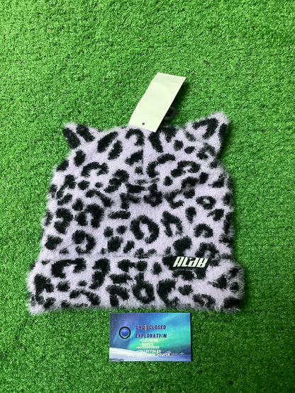 Alab Leopard lavender beanie