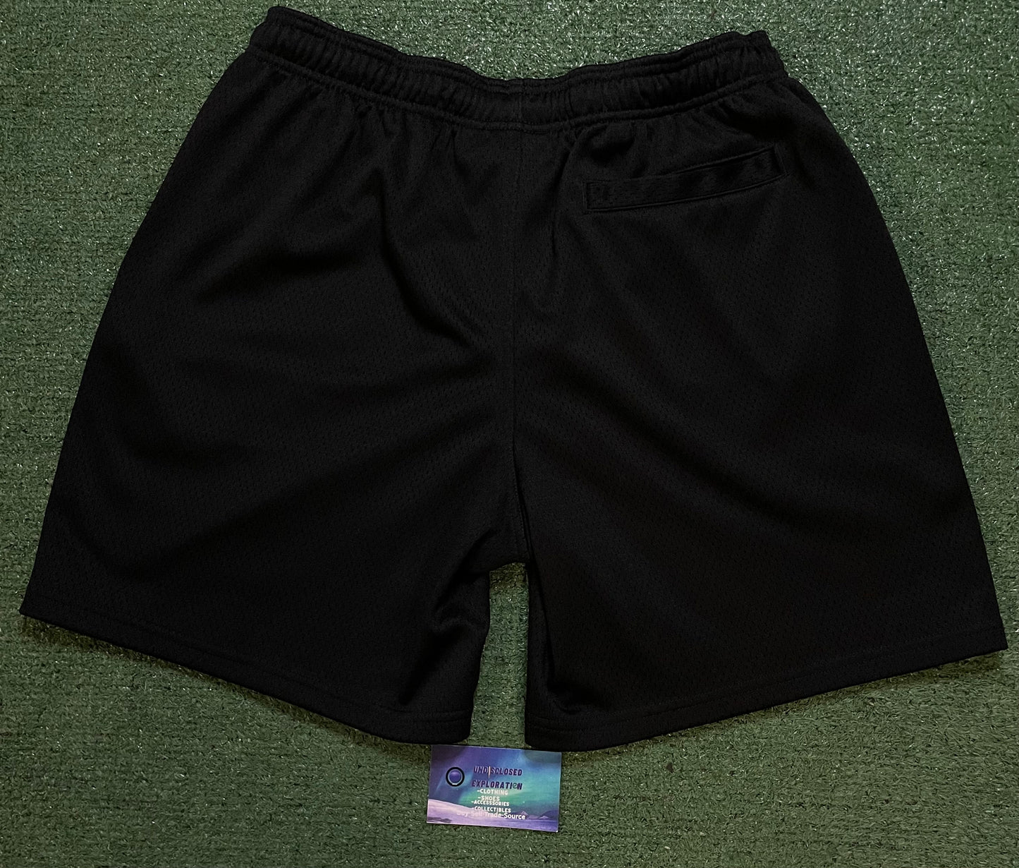 Stussy big basic mesh black shorts